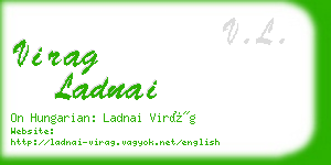 virag ladnai business card